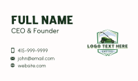 Lawn Mower Gardener Business Card