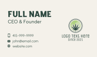 Weed Dispensary Badge Business Card