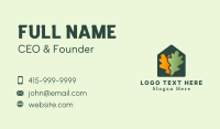 Greenhouse Yard Gardening Leaf Business Card Design