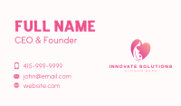 Pregnant Mother Heart Business Card