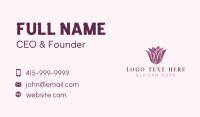 Flower Beauty Spa Business Card Design