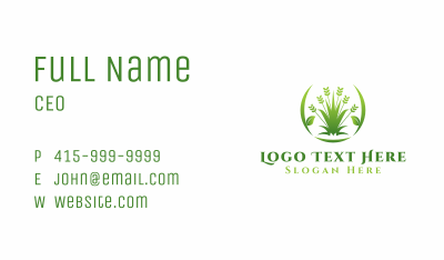 Grass Garden Landscape Business Card Image Preview