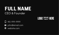 Title Business Card example 1