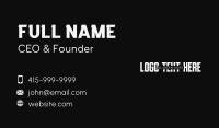 Poster Title Wordmark Business Card