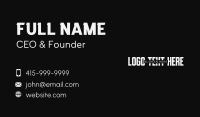 Poster Title Wordmark Business Card Design