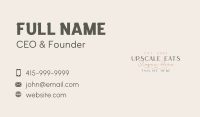 Professional Elegant Luxury Wordmark Business Card Image Preview