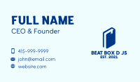 Blue Book Silhouette Business Card