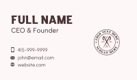 Artisanal Business Card example 2