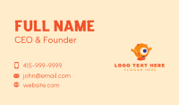 Cute Orange Cyclops  Business Card