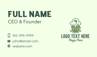 Green Organic Coffee Tea Business Card