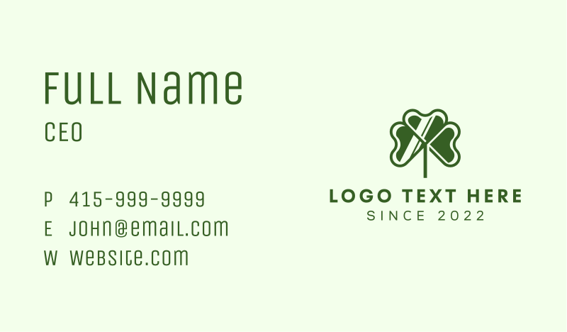 Patio Business Card example 2