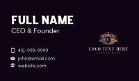 Royal Wreath Shield Business Card Design