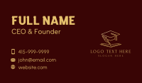 Gold University Graduate Business Card Design