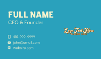 Classic Brand Wordmark  Business Card