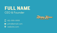 Classic Brand Wordmark  Business Card Image Preview