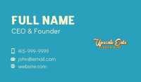 Classic Brand Wordmark  Business Card Image Preview