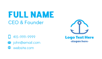 Blue Anchor Business Card example 1