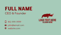 Wild Business Card example 1