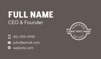 Cap Business Card example 2