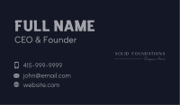 Elegant Brand Wordmark Business Card