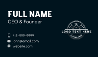 Wrench Hammer Steelwork Business Card Design