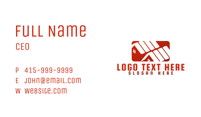 Realty Apartment Roofing Business Card