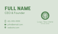 Green Natural Woman   Business Card