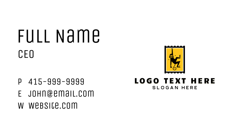 Hanging Business Card example 2