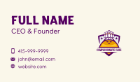 Bowling Alley Sports Shield Business Card
