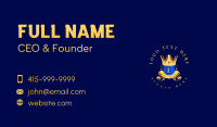 Crown Shield King Business Card