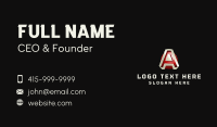 Technology Startup Letter A  Business Card