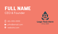 Candle Flame Business Card Design