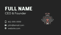 Razor Blade Barbershop Business Card