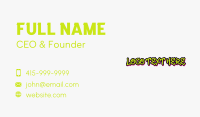 Freestyle Business Card example 2