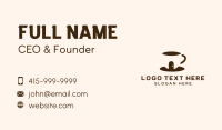 Brown Coffee Shop  Business Card