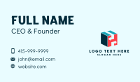 Box Parcel Delivery Letter H Business Card Design