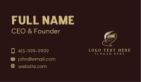Writing Quill Feather Business Card