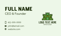 Medieval Castle Structure Business Card