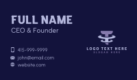 Modern Tech Letter T Business Card