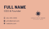 Elegant Wreath Lettermark  Business Card