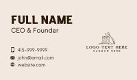 Axe Log Lumberjack Business Card