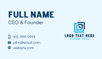 Blue Business Card example 4