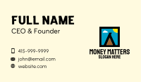 Outdoor Camping Teepee Tent Business Card