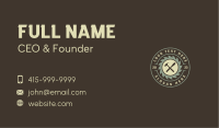 Carpentry Wooden Lumber Mill Business Card