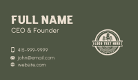 Lumberjack Handicraft Woodwork Business Card Design