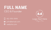 Circle Bikini Top Business Card Design