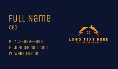 Electric Bolt House Business Card