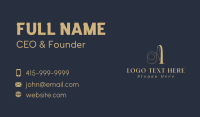 Stylist Tailoring Letter A Business Card