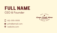 Classic Shop Wordmark Business Card