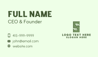 Herbal Letter S Business Card